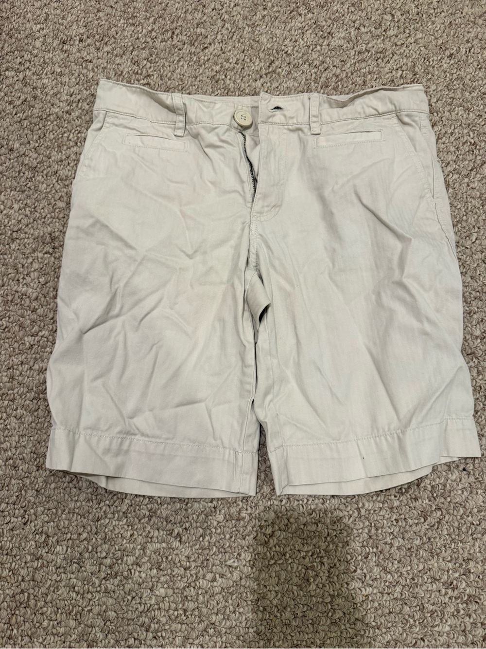 Woman’s Light Beige Casual Shorts